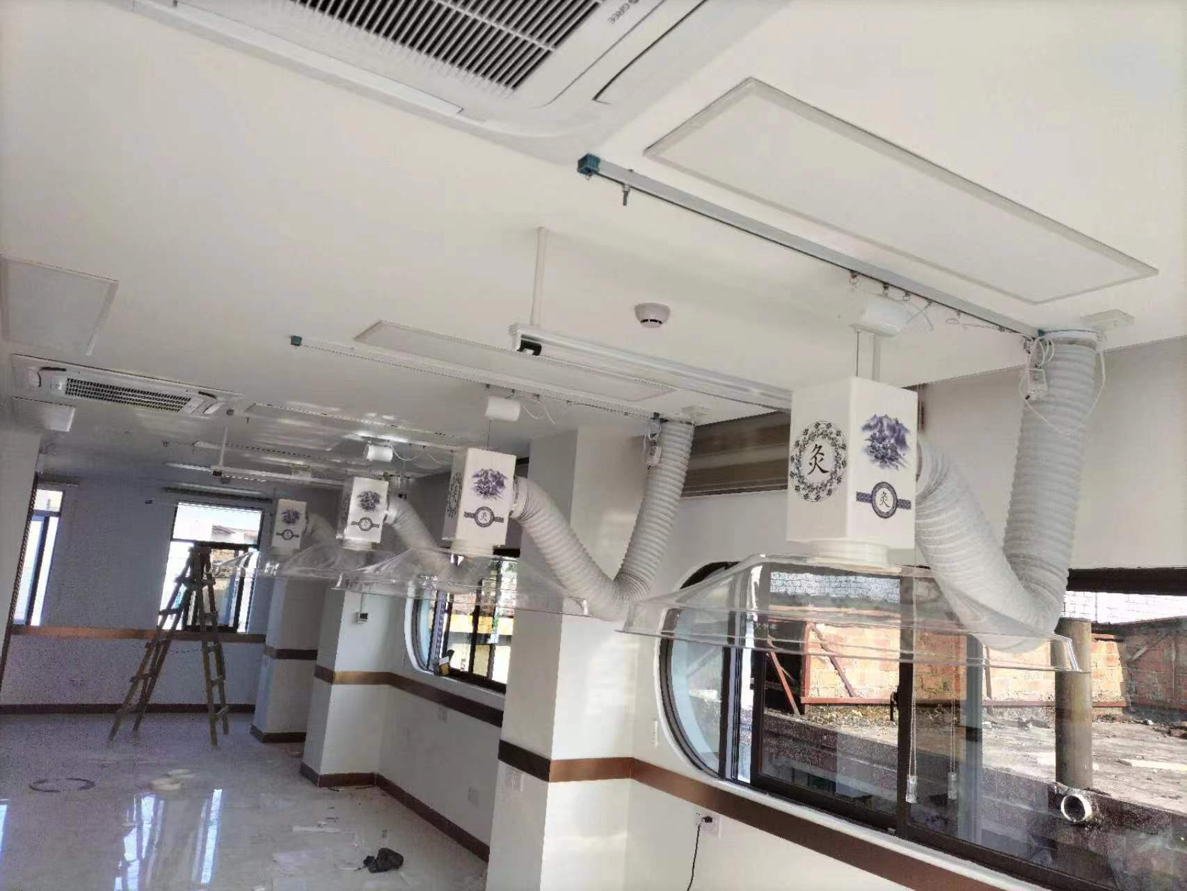 深圳坪山人民醫院（華仔艾灸排煙系統設備）安裝完工